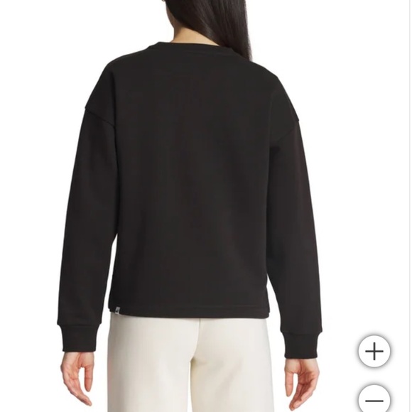 NWT PUMA Ladies' Fleece Crew in Black - Picture 2 of 4